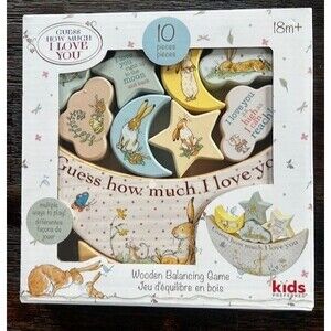 Guess How Much I Love You Wooden Balancing Puzzle Game 10 pc  Brand New 18Mths+